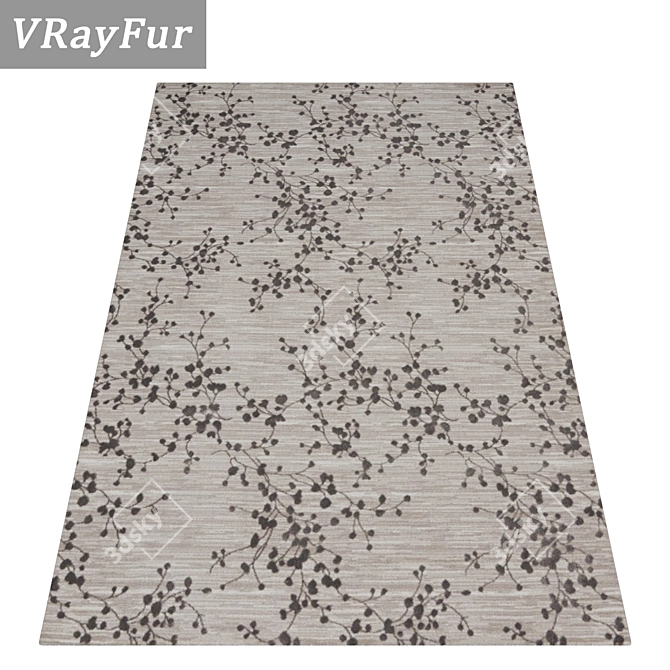 Variety Set of High-Quality Carpets 3D model image 2