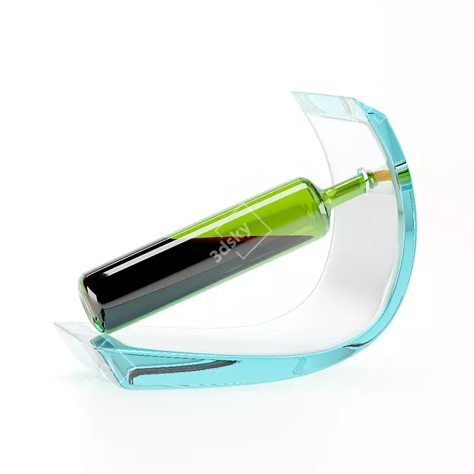 Title: Decorative Bottle Holder Set 3D model image 3