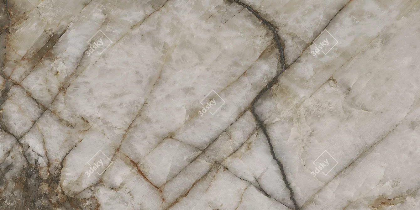 Museum Crystal Thunder: Multi-Texture Marble Set 3D model image 5