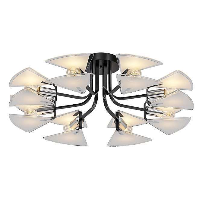 Elegant Becharof Chandelier: Illuminate with Style! 3D model image 1