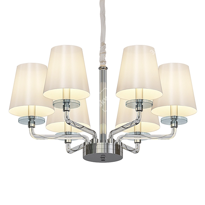 Elegant Divinare Palermo Chandelier 3D model image 1