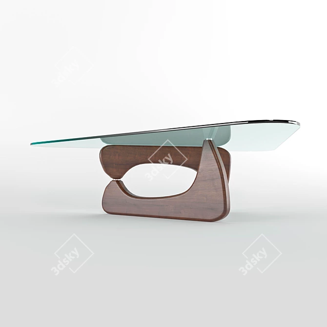 Modern Minimalist Coffee Table 3D model image 1