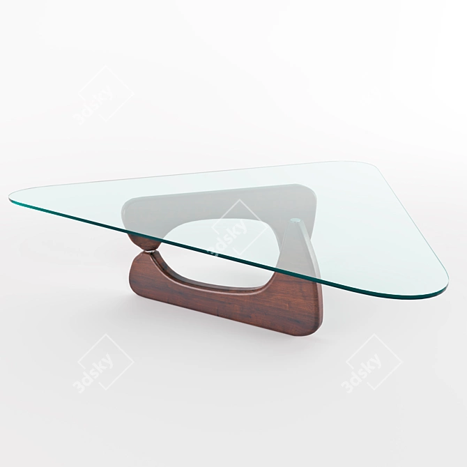 Modern Minimalist Coffee Table 3D model image 4