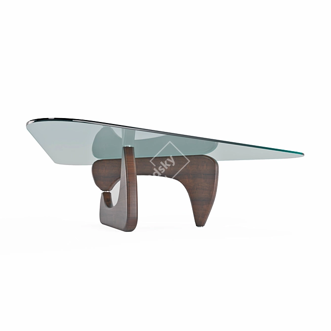 Modern Minimalist Coffee Table 3D model image 5