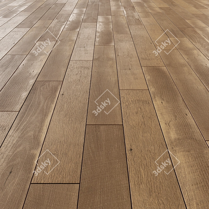 Versatile Laminate Flooring: 3 Layouts, Editable Design 3D model image 2