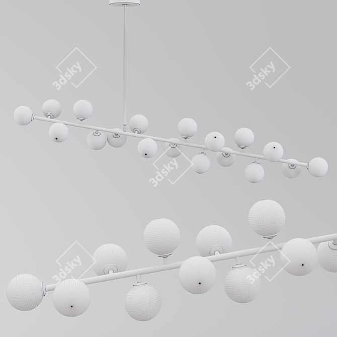 Geometric Elegance: Mimosa Pendant 3D model image 2