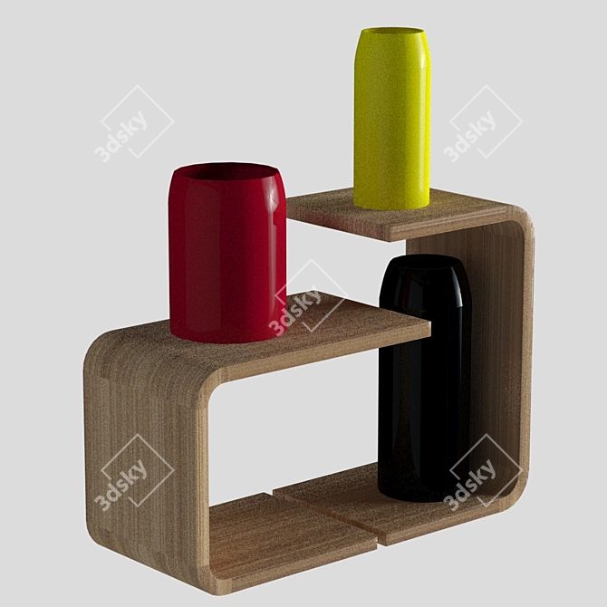 ZEITRAUM WAITER & WAITRESS: Stylish and Functional Side Tables 3D model image 1