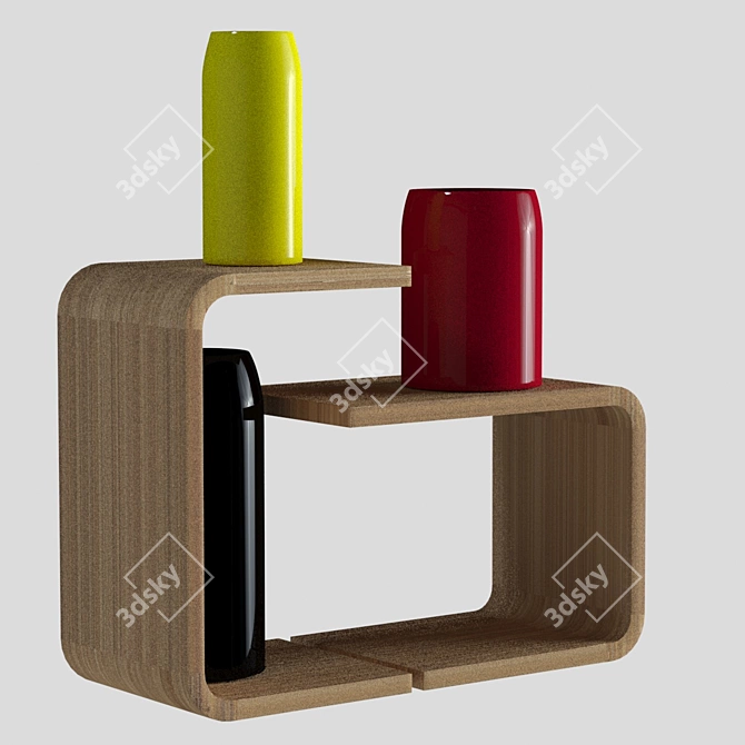 ZEITRAUM WAITER & WAITRESS: Stylish and Functional Side Tables 3D model image 2