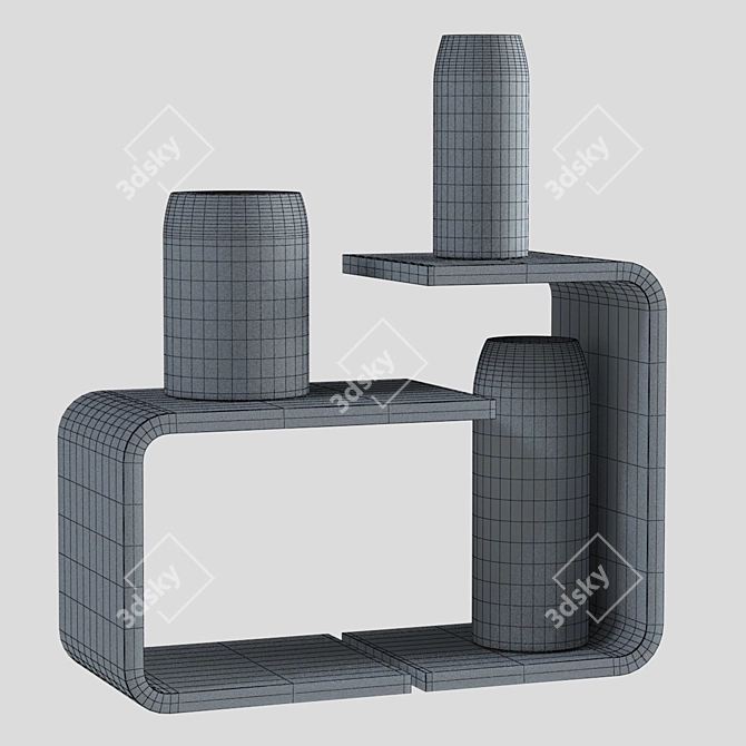 ZEITRAUM WAITER & WAITRESS: Stylish and Functional Side Tables 3D model image 3