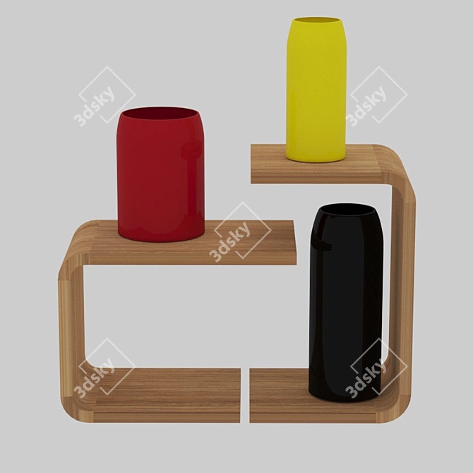 ZEITRAUM WAITER & WAITRESS: Stylish and Functional Side Tables 3D model image 5