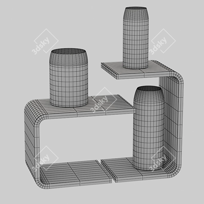 ZEITRAUM WAITER & WAITRESS: Stylish and Functional Side Tables 3D model image 7