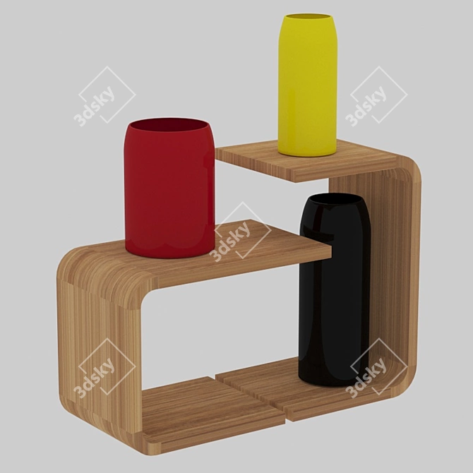ZEITRAUM WAITER & WAITRESS: Stylish and Functional Side Tables 3D model image 8