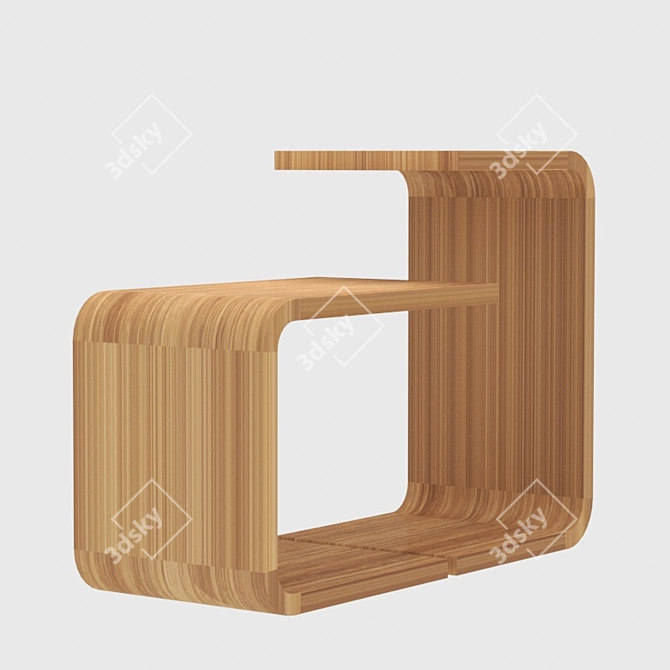 ZEITRAUM WAITER & WAITRESS: Stylish and Functional Side Tables 3D model image 11