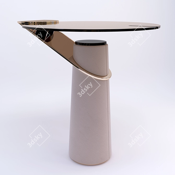 Minimalist TURRI ECLIPSE Side Table 3D model image 1