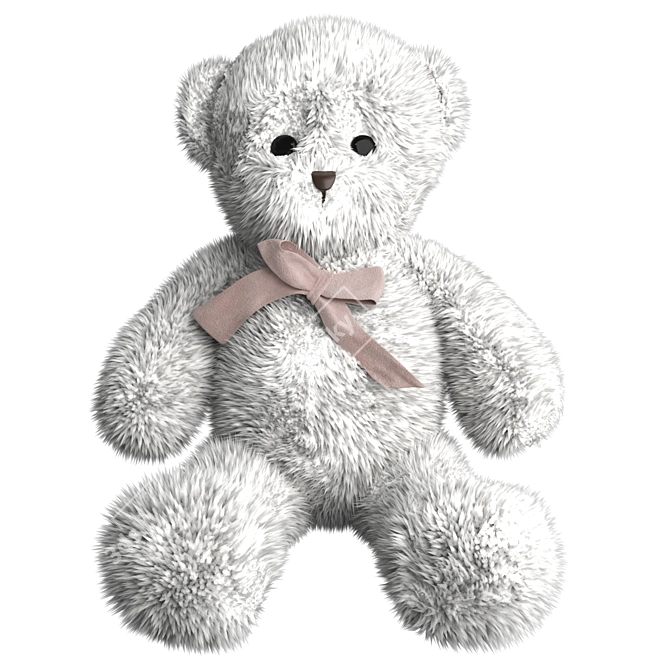 Soft & Furry Teddy Bear 3D model image 1