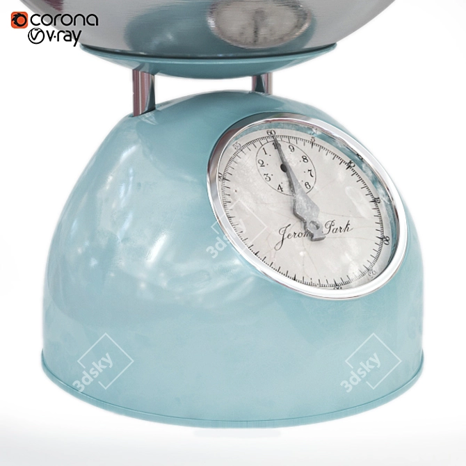 Precision Kitchen Scales 3D model image 2