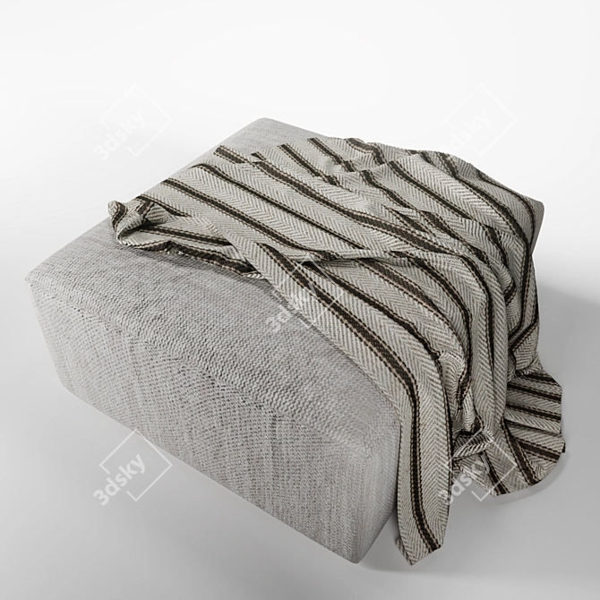 Cozy Blanket Seat 3D model image 1