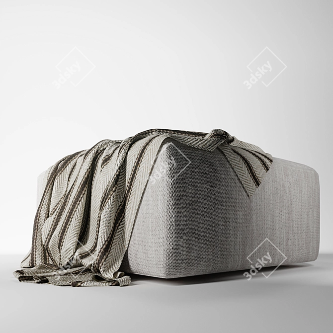 Cozy Blanket Seat 3D model image 4