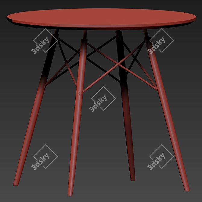 Elegant Colette Dining Chair: Set of 2 3D model image 3