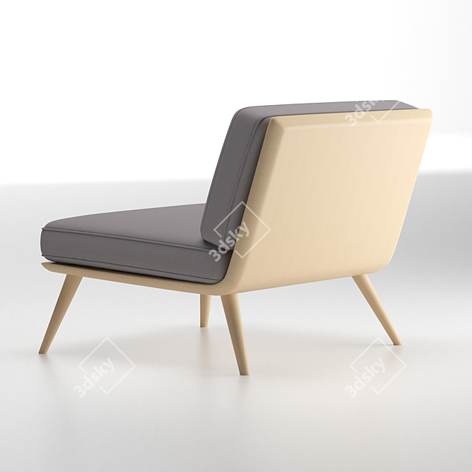 Title: ErgoComfort Lounge Chair 3D model image 3