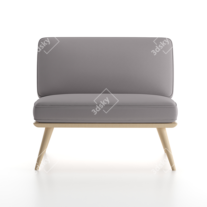 Title: ErgoComfort Lounge Chair 3D model image 6