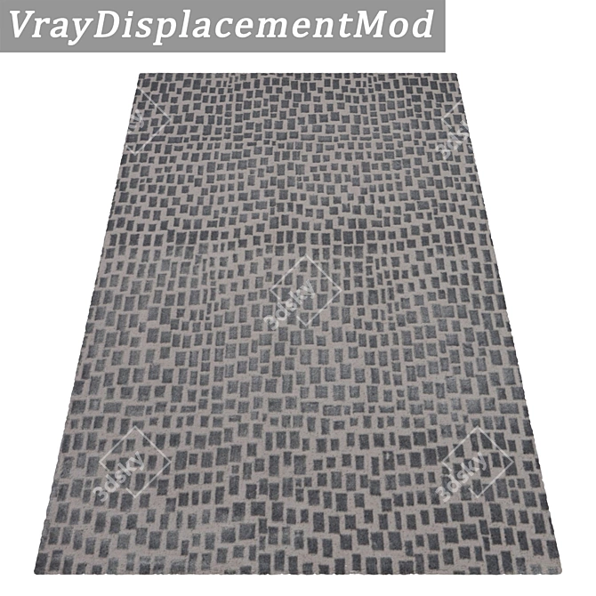 Luxury Carpet Set: High-quality Textured Carpets for Close and Distant Views 3D model image 3