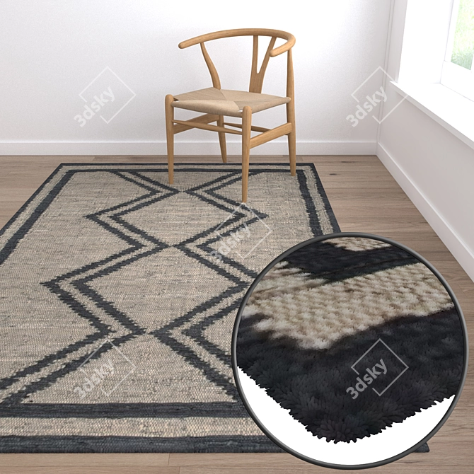 High-Quality Carpet Set with Multiple Variants 3D model image 5