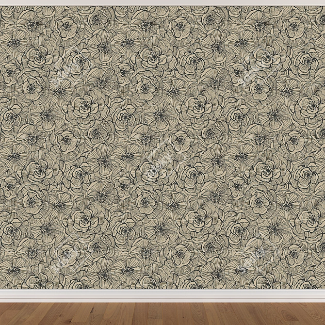 Seamless Wallpaper Set (3 Colors) 3D model image 3