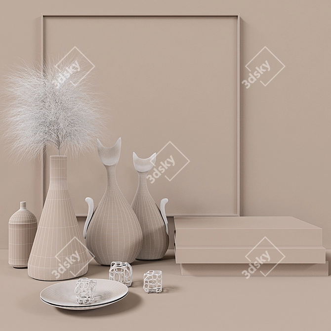 Elegant Decorative Set 3D model image 3