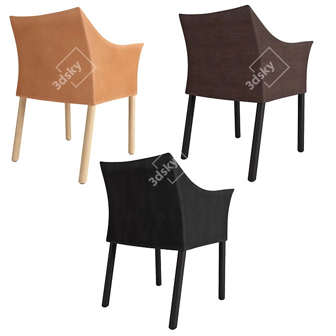 Elegant Minimalist CAP Chair 3D model image 4