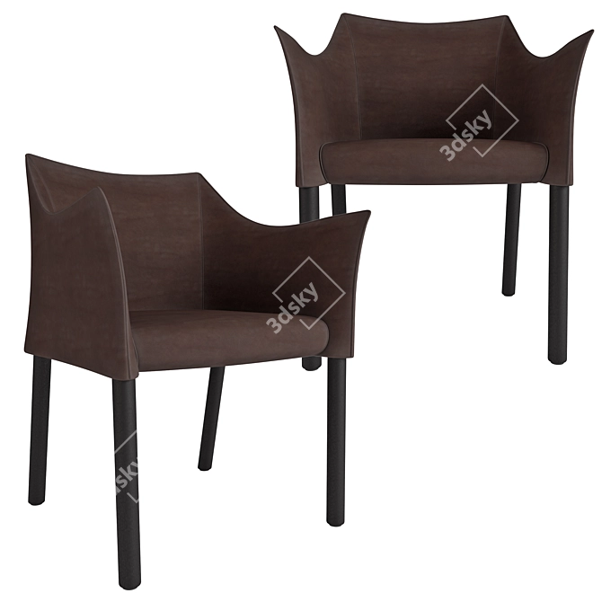 Elegant Minimalist CAP Chair 3D model image 8