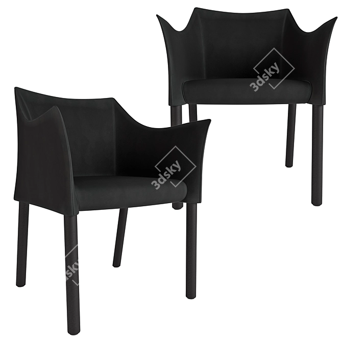 Elegant Minimalist CAP Chair 3D model image 9