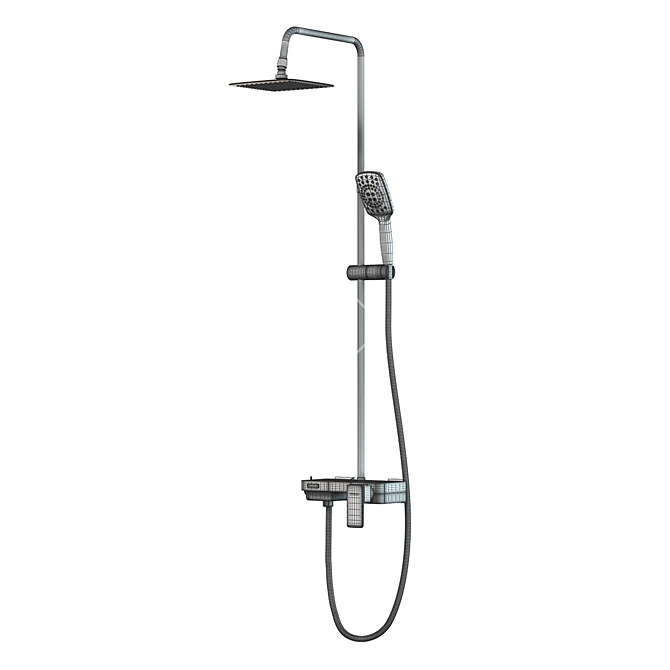 SSWW Stainless Steel Shower Column 3D model image 2