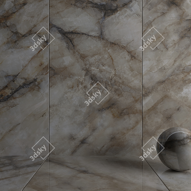 Museum Crystal Thunder Wall Tiles 3D model image 3