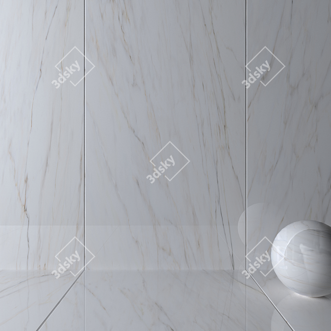 Museum Gioia Silver Wall Tiles: Stunning Multi-Texture Design 3D model image 2
