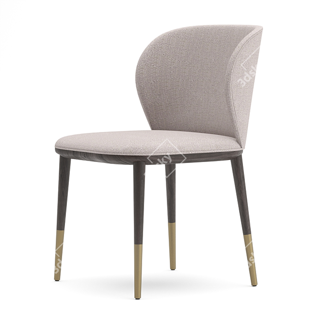 ORISSA-A: Stylish Upholstered Chair 3D model image 1