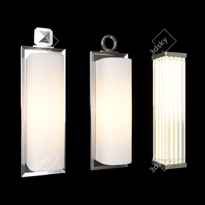 Elegant Oasis Sconce 3D model image 1