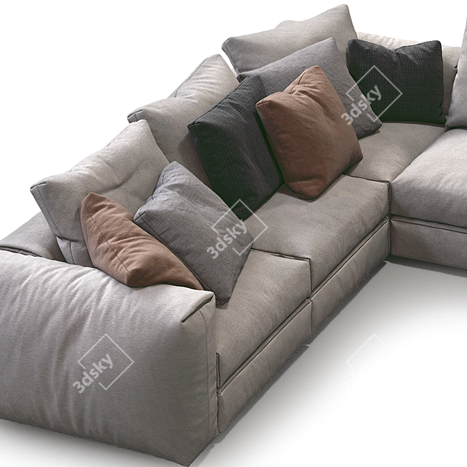 Modern Asolo Flexform Sofa 3D model image 2