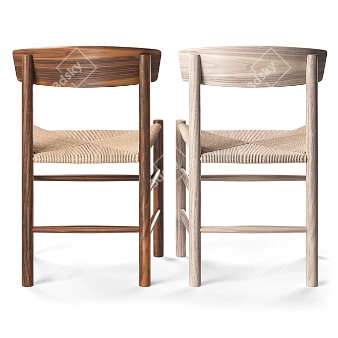 Timeless Elegance: Mogensen J39 Chair 3D model image 3