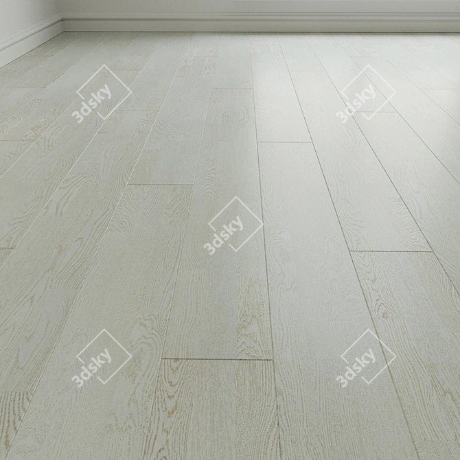 SALSA ART WHITE WEDDING: 3D Parquet Flooring 3D model image 1