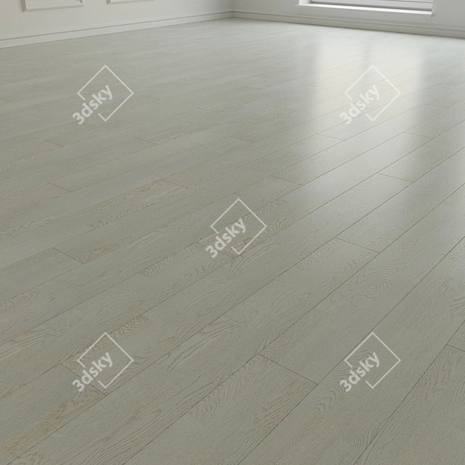 SALSA ART WHITE WEDDING: 3D Parquet Flooring 3D model image 2