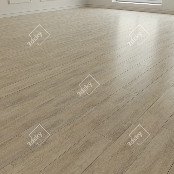 Versatile Laminate Parquet: 63 Patterns 3D model image 2