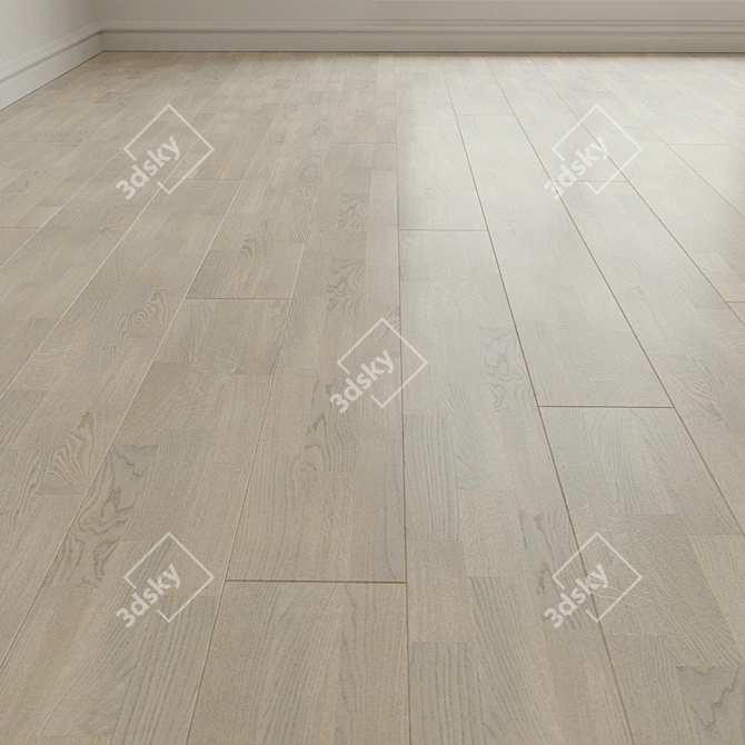 Samba Oak Cream Laminate Parquet 3D model image 1