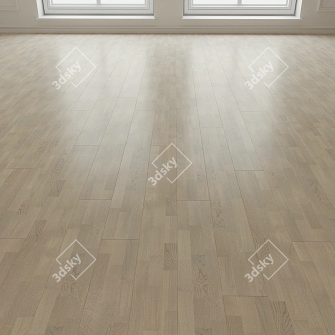 Samba Oak Cream Laminate Parquet 3D model image 3