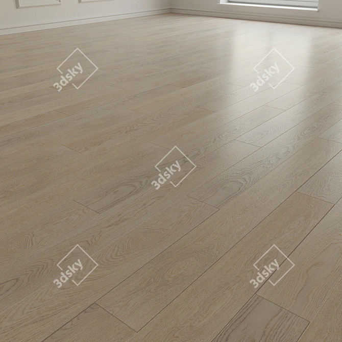 Rumba Oak Sand Laminate Parquet 3D model image 2