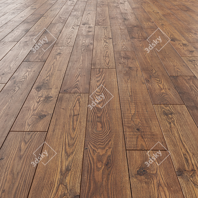 Versatile Floor Laminate with 3 Layout Options 3D model image 3