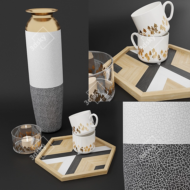 Elegant Decor Set by INMYROOM 3D model image 1