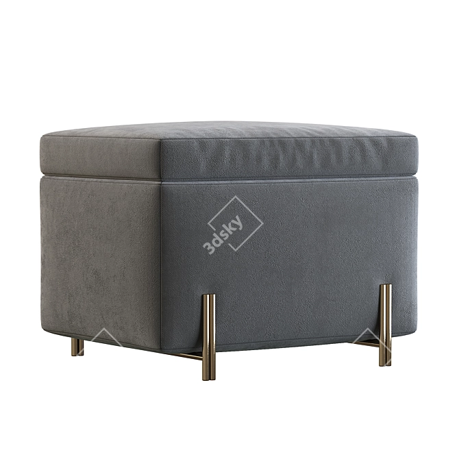 Modern Storage Bench 3D model image 3