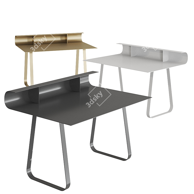 Modern Twist Desk by Reflex 3D model image 1