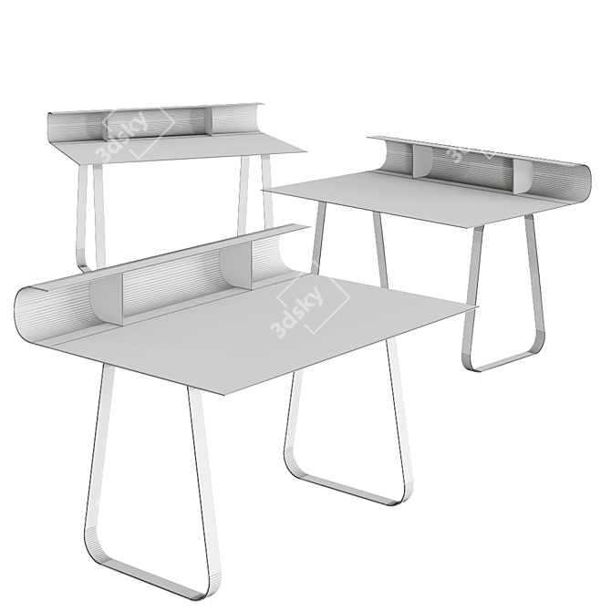 Modern Twist Desk by Reflex 3D model image 2